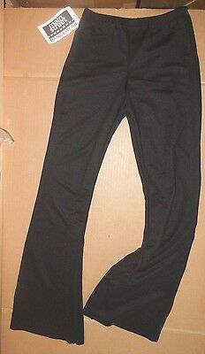 Bootcut Stretch Black Dance Pants Pullup Child/mens Unisex 71002 Theatrical