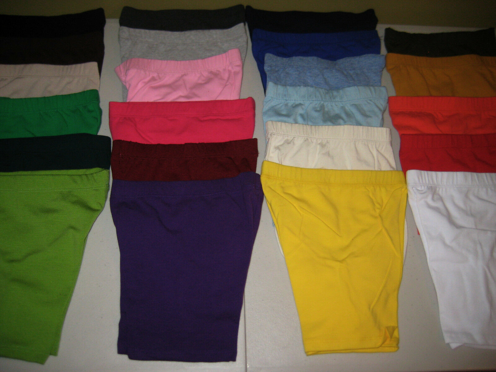 Cotton Spandex Bike Shorts Misses Womens Plus Size Mid Thigh Many Colors S-5xl