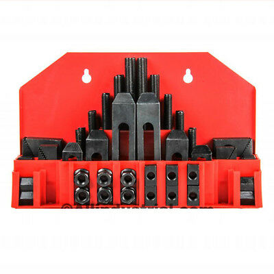 58 Pc Pro-series 1/2 T-slot Clamping Kit Mill Machinist Set 3/8-16