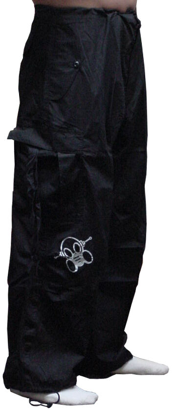 Ghast Clothing Brand Unisex Pants Rave Flare Bottom Edm Ultra Cargo Parachute